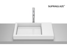 Roca HORIZON SKYLINE FINECERAMIC® umývadlo na dosku 60 x 38 cm, biela SUPRAGLAZE® A327275S0B