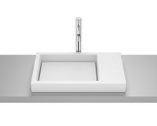 Roca HORIZON SKYLINE FINECERAMIC® umývadlo na dosku 60 x 38 cm, biela matná A32727562B