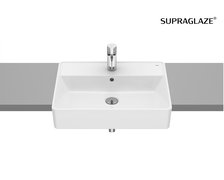 Roca GAP keramické umývadlo zápustné 55 x 42 cm, biele SUPRAGLAZE® A3270YGS00