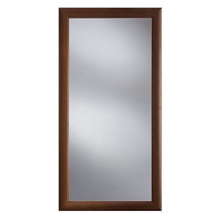 Zrkadlo v ráme MDF 45x82 cm, tmavo hnedé