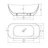Cersanit INVERTO by Cersanit SPA voľne stojaca prístenná akrylátová vaňa 180 x 80 cm, S301-372