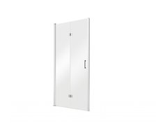 Besco EXO-H sprchové dvere zalamovacie 90 x 190 cm, sklo číre, profil chróm