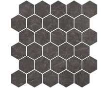 Nowa Gala gresová mozaika Imperial Graphite IG 13 M-h heksagon 27 x 27 cm
