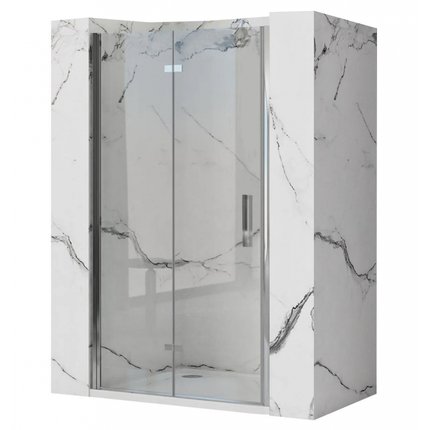 Rea MOLIER sprchové dvere zalamovacie 80 x 190 cm, profil chróm K6367+K3261