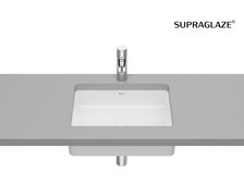 Roca INSPIRA Square FINECERAMIC® umývadlo pod dosku 49,5 x 39 cm, biele SUPRAGLAZE® A327536S00