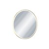 Excellent CORIDO okrúhle LED zrkadlo v hliníkovom ráme 80 cm, zlaté DOEX.CO080.GL