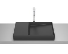 Roca HORIZON FINECERAMIC® umývadlo na dosku 60 x 38 cm, čierna matná A32727908B