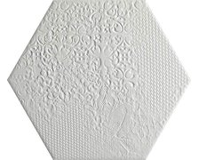 Codice Milano White gres hexagonal 25 dlažba pololesk 25 x 22 cm