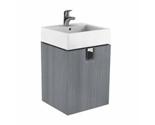 KOLO TWINS skrinka pod umývadlo závesná s dvierkami 50 cm strieborný grafit 89484000