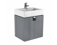 KOLO TWINS skrinka pod umývadlo závesná s dvierkami 60 cm strieborný grafit 89487-000