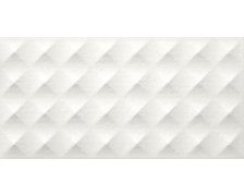 Ceramstic ROTEO BIANCO polo-lesklý rektifikovaný 3D obklad 30 x 60 cm GL.249A.WL.60X30.ROTEO