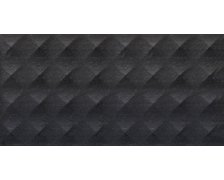 Ceramstic ROTEO NERO polo-lesklý rektifikovaný 3D obklad 30 x 60 cm GL.249B.WL.60X30.ROTEO