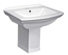 Novoterm Kleopatra umývadlo keramické nástenné 60 x 47 cm s polo-nohou Kl14