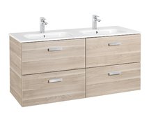 ROCA VICTORIA BASIC UNIK set kúpeľňová skrinka Breza s umývadlom keramickým 120 x 45 cm A855850422