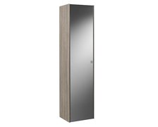 Roca INSPIRA UNIK kúpeľňová skrinka Dub / tmavé zrkadlo vysoká 160 cm s dierkami A857004403