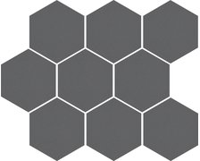 Cerrad gresová mozaika Cambia Grafit heksagon, lappato 27,53 x 33,4 cm 36736