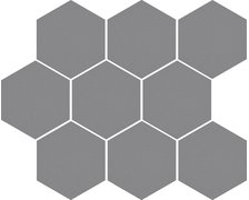 Cerrad gresová mozaika Cambia Gris heksagon, lappato 27,53 x 33,4 cm 36743