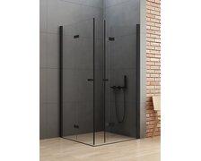 New Trendy NEW SOLEO BLACK dvojdverový sprchový kút 70 x 100 x 195 cm sklo číre D-0233A/D-0240A