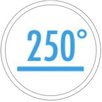 Materiál testovaný až na teplotu 250°C ANO