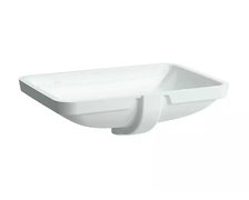 LAUFEN PRO S keramické vstavané umývadlo, bez otvoru pre batérie 59,5 x 43 cm biele LCC H8119684001091