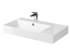 Cersanit INVERTO 80 Pravé keramické umývadlo na dosku 80,5 x 45,5 cm K671-006