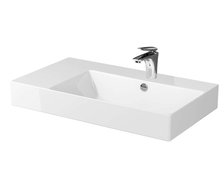 Cersanit INVERTO 80 Ľavé keramické umývadlo na dosku 80,5 x 45,5 cm K671-016