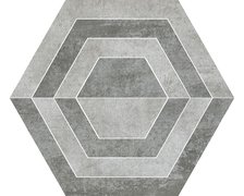 Paradyz Scratch Grys Heksagon A gres rektifikovaná dlažba matná 26 x 29,8 cm