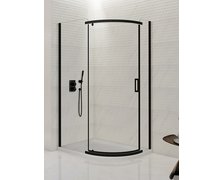 New Trendy NEW KOMFORT BLACK asymetrický sprchový kút 120 x 85 x 195 cm, sklo číre K-0471