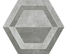 Paradyz Scratch Grys Heksagon B gres rektifikovaná dlažba matná 26 x 29,8 cm