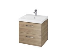 CERSANIT SET LARA skrinka pod umývadlo orech s umývadlom CITY 50 cm S801-155-DSM