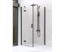 New Trendy NEW RENOMA BLACK jednodverový sprchový kút 120 x 100 x 195 cm D-0207A/D-0112BL