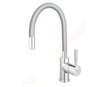 NOVASERVIS FERRO Drezová stojanková batéria s elastickým ramenom, striebrosivá-chróm 70710,0S