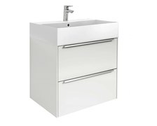 ROCA INSPIRA UNIK set kúpeľňová skrinka biela lesklá s umývadlom keramickým 60x50 cm A851075806