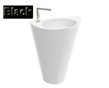 Marmorin ZORA S umývadlo voľne stojace čierná lesk 60x35 cm P_S_531_02_0600 Black
