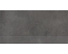 Nowa Gala Neutro NU 14 čierna gres rektifikovaná schodnica lesklá 29,7 x 59,7 cm