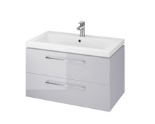 CERSANIT SET LARA skrinka pod umývadlo sivá lesklá s umývadlom COMO 80 cm S801-214