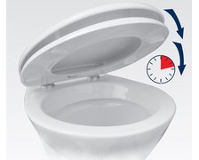 Land Record WC voľne padajúce sedátko univerzálne duroplast Slow Close D1