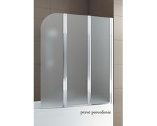 Aquaform MODERN 3-dielna vaňová zástena profil chróm lesklý, sklo matné 170-06979