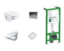 Armatura MERO kompletný podomietkový set, modul Victoria, wc misa MERO, tlačítko, protihluková podložka a sedátko Soft Close 1685-010-030