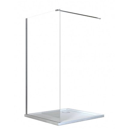 BESCO Aveo Black sprchová zástena 110 x 195 cm sklo číre