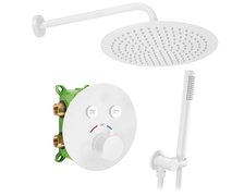 Rea LUNGO-MILER WHITE podomietkový termostatický sprchový set + box P6614