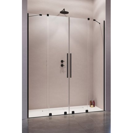 Radaway FURO BLACK DWD sprchové dvere 140 x 200 cm 10108388-54-01+10111342-01-01