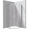 Deante FUNKIA EVO štvrť-kruhový sprchový kút 90 x 90 x 195 cm, sklo číre, profil chróm KYP_0099P