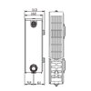 STELRAD PLANAR dekoračný radiator 22K 400 x 1400 mm spodné pripojenie ST-P-22/40/140P
