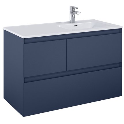 Elita SPLIT skrinka pod umývadlo 100 cm 3S, blue matt 169013