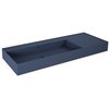 Elita Level ľavé nástenná umývadlo Solid Surface 120,5x45,5 cm Navy Blue matt RE041461197030
