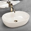 Rea LISA ECRU SHINY keramické umývadlo na dosku 49 x 35 cm REA-U4591