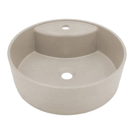 Kuchinox CLIF granitové umývadlo na dosku s otvorom pre batériu 43 cm, bež VGC1410T