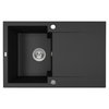 Laveo CHICHI granitový drez 74 x 48 cm, čierny SBH_711Y