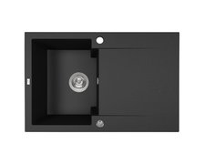 Laveo CHICHI granitový drez 74 x 48 cm, čierny SBH_711Y